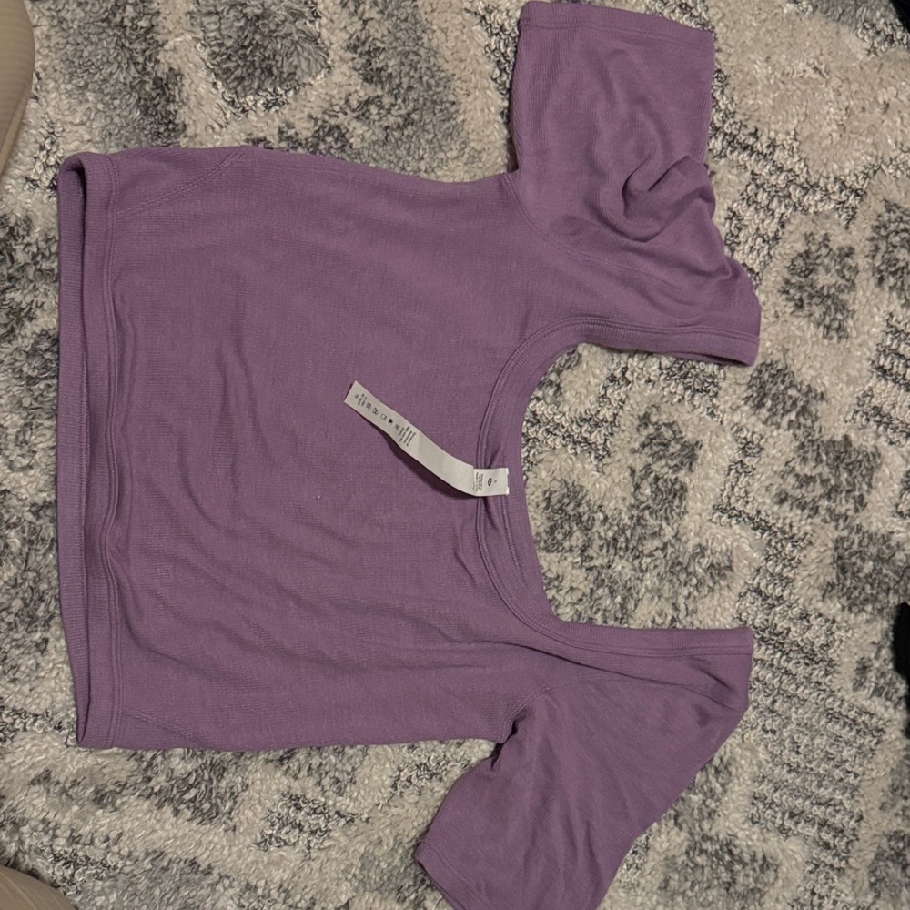 lululemon athletica Purple Short Sleeve Tee